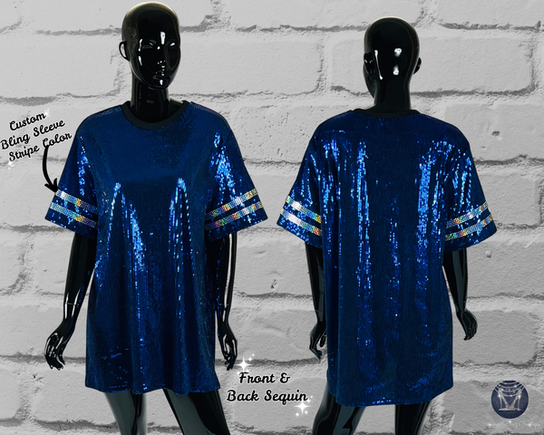 Custom Logo Sequin Jersey Dress Superior Bling Boutique Custom Logo Sequin Jersey Dress Superior Bling Boutique