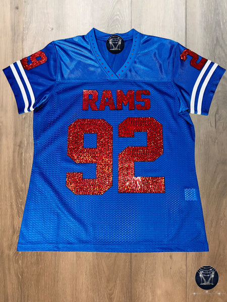 CHS Rams Bling Ladies Patchwork Jersey - FRONT AND BACK