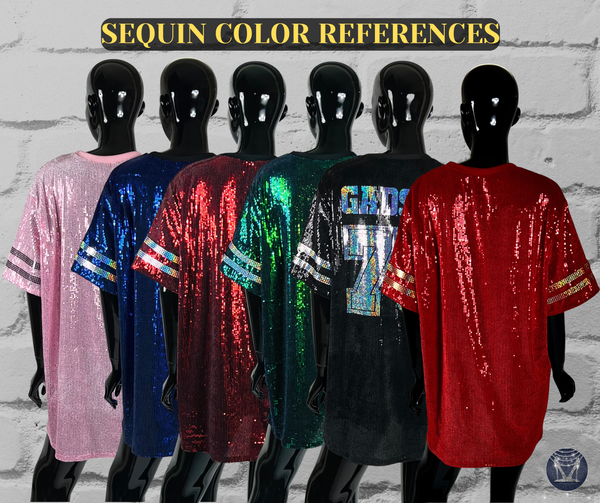 HEY Bling Sequin Side-Slit Top