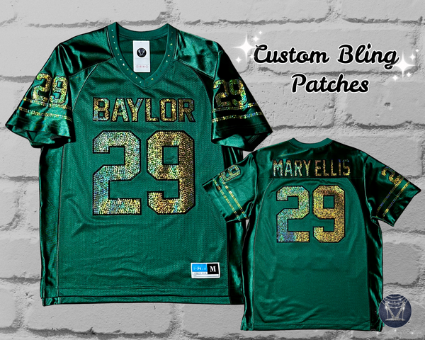 Custom Bling Unisex Patchwork Jersey