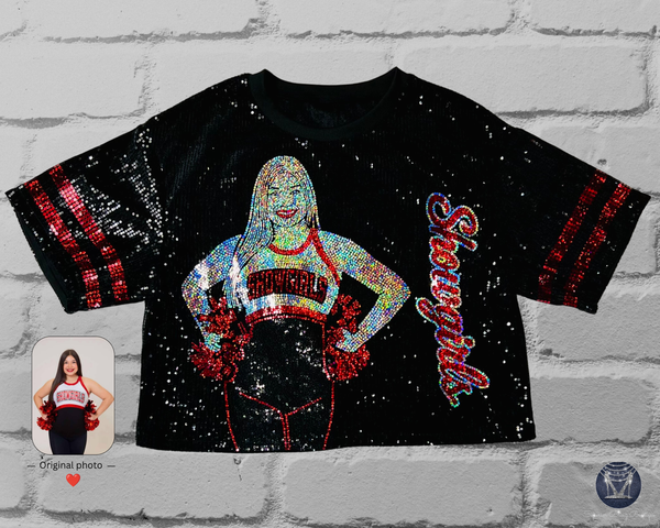 Warriors Custom Portrait Sequin Jersey — Exclusive Group Order