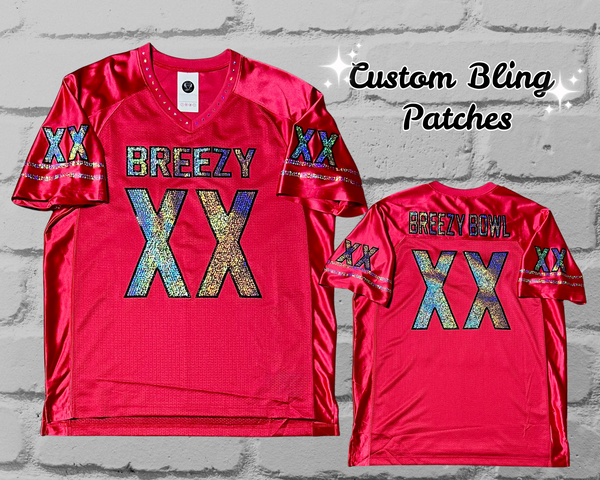 Custom Bling Unisex Patchwork Jersey