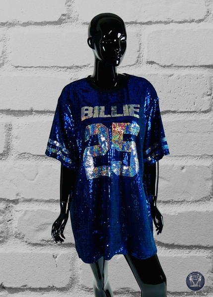 Custom Sequin Concert Jersey Dress - Full Sequin with Holographic Bling