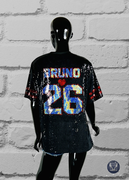 24K Romance Sequin Side Slit Concert Top