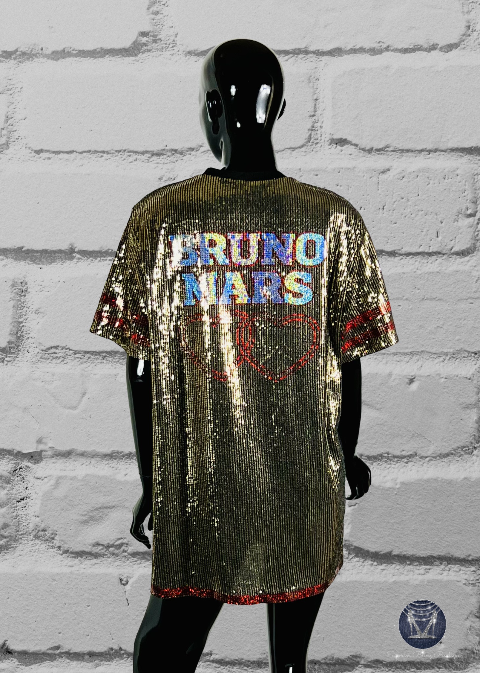 Gold Sequin Romantic Tour Concert Dress – Superior Bling Boutique