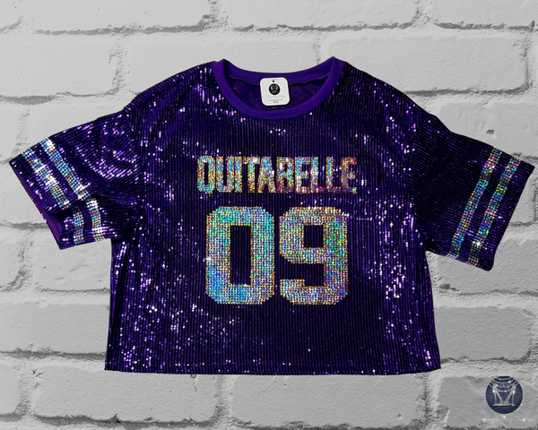 Custom Sequin Jersey Top - Personalize or Any Sport, Birthday or Event