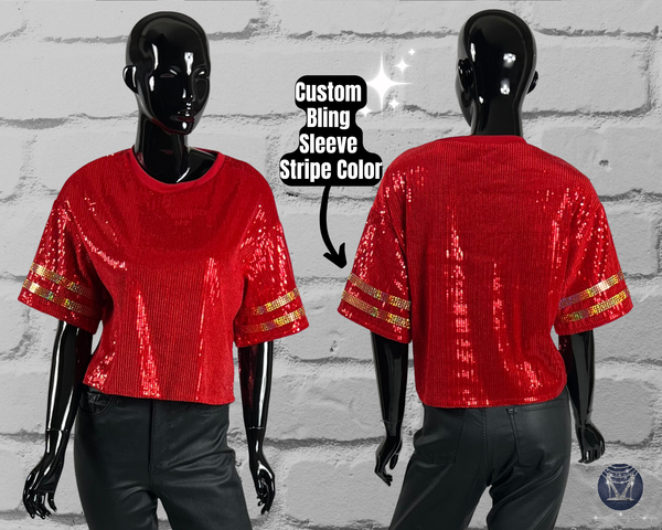 Custom Cheer Mom Sequin Jersey