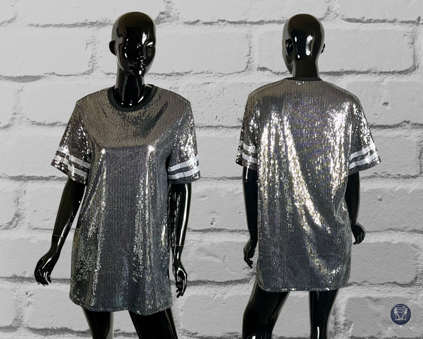 Custom Cheer Mom Sequin Dress - Oversized Design