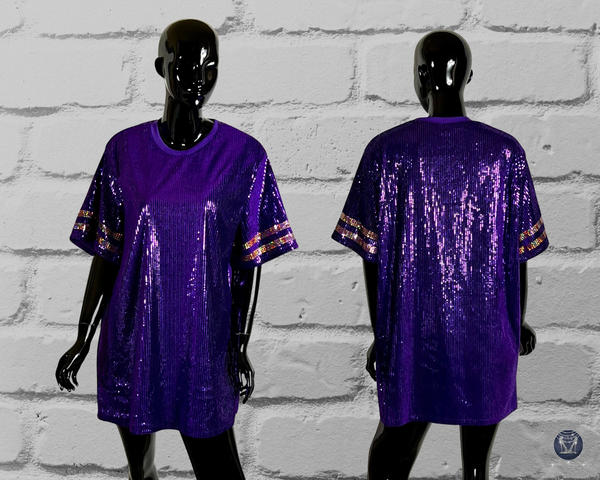 Custom Cheer Mom Sequin Dress - Oversized Design