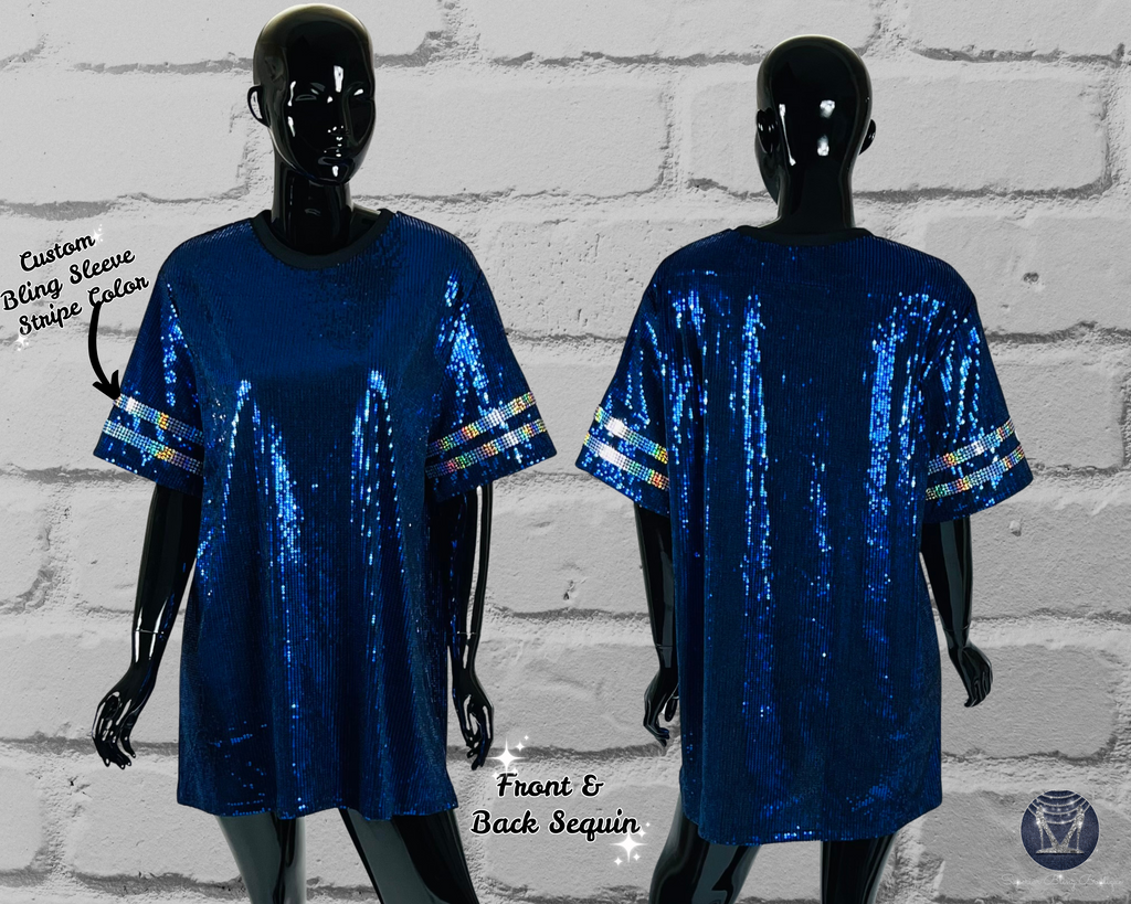 Custom Logo Sequin Jersey Dress Superior Bling Boutique Custom Logo Sequin Jersey Dress Superior Bling Boutique