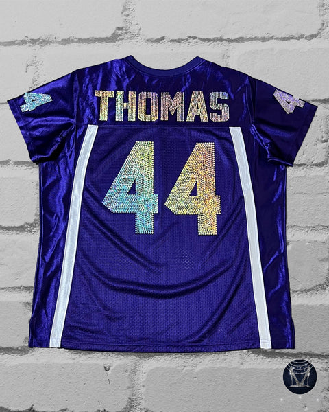 Custom Bling Ladies Patchwork Jersey - NUMBERS ON SLEEVES