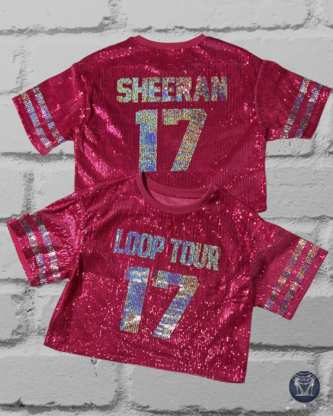 Custom Sequin Jersey Top - Personalize or Any Sport, Birthday or Event