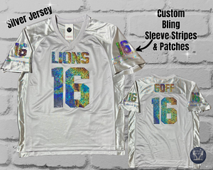 Custom Bling Unisex Patchwork Jersey