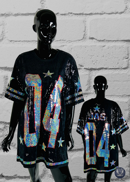 Custom Americana Sequin Stars Dress