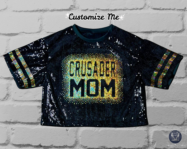 Custom Scattered Text Bling Sequin Jersey – Ultimate Spirit Wear