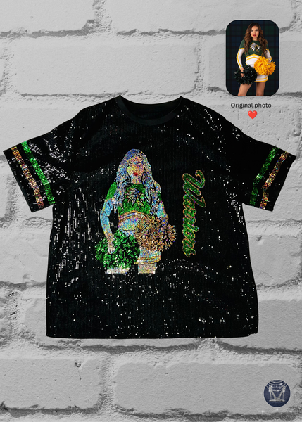 Warriors Custom Portrait Sequin Jersey — Exclusive Group Order
