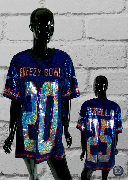 Custom Americana Sequin Stars Dress