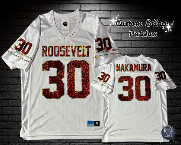 Custom Bling Unisex Patchwork Jersey