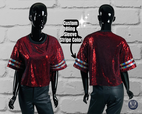 Custom Cheer Mom Sequin Jersey