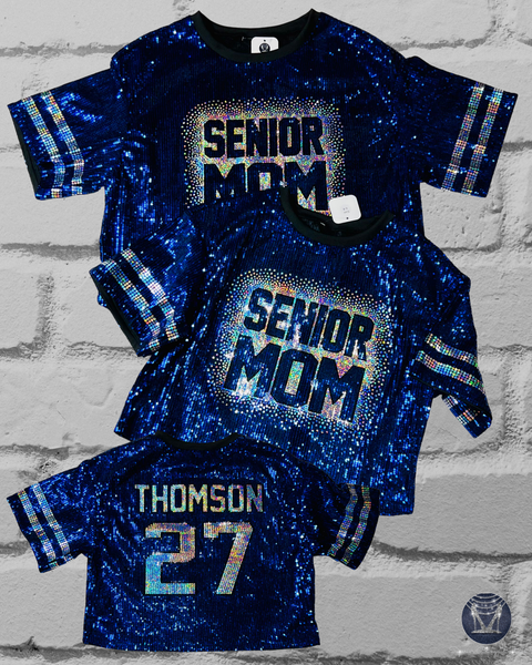 Custom Scattered Text Bling Sequin Jersey – Ultimate Spirit Wear
