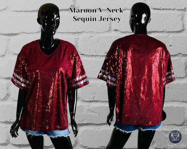 Custom Football Player Portrait Sequin Jersey - Personalized Portrait Jersey - Senior Night Football Mom Shirt