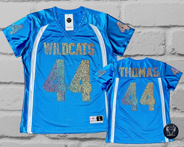 Custom Bling Ladies Patchwork Jersey - NUMBERS ON SLEEVES