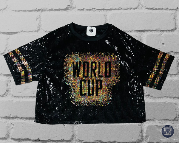 Custom Scattered Text Bling Sequin Jersey – Ultimate Spirit Wear