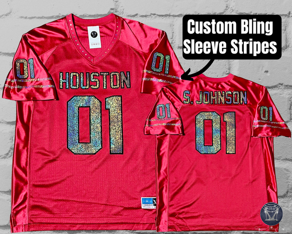 Custom Bling Unisex Patchwork Jersey