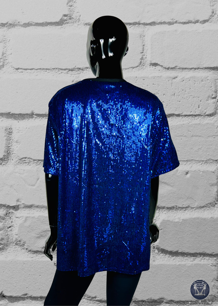 HEY Bling Sequin Side-Slit Top