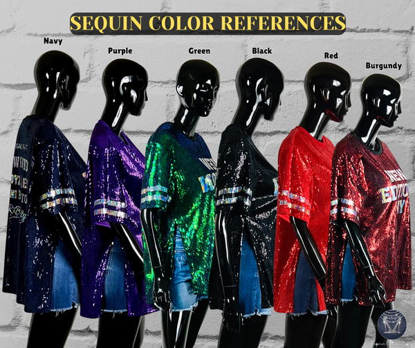 24K Romance Sequin Side Slit Concert Top