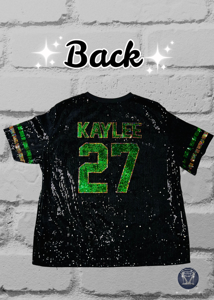 Warriors Custom Portrait Sequin Jersey — Exclusive Group Order