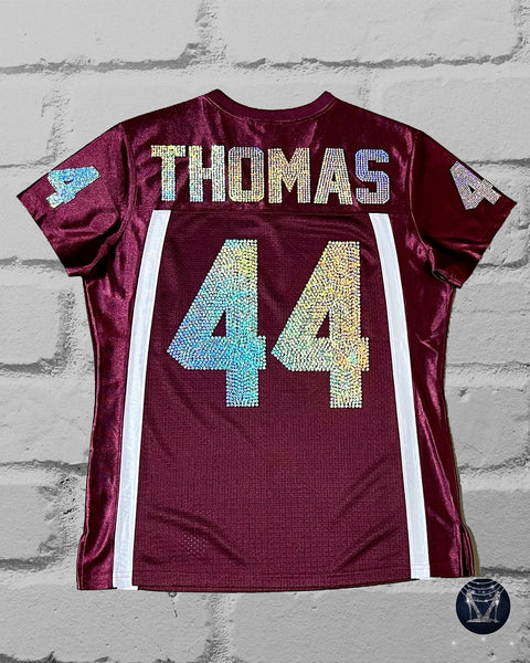 Custom Bling Ladies Patchwork Jersey - NUMBERS ON SLEEVES