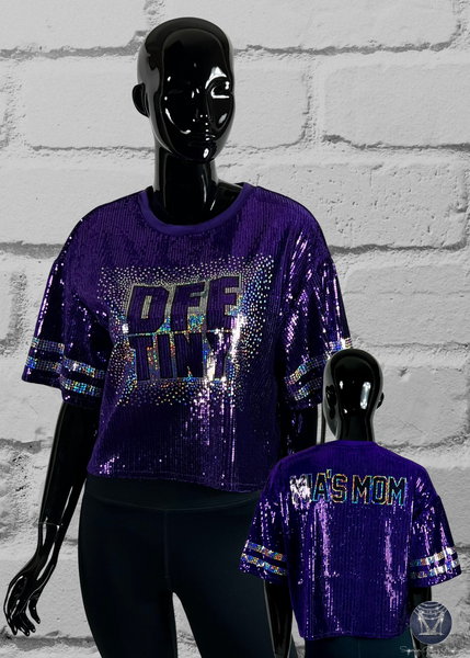 Custom Scattered Text Bling Sequin Jersey – Ultimate Spirit Wear