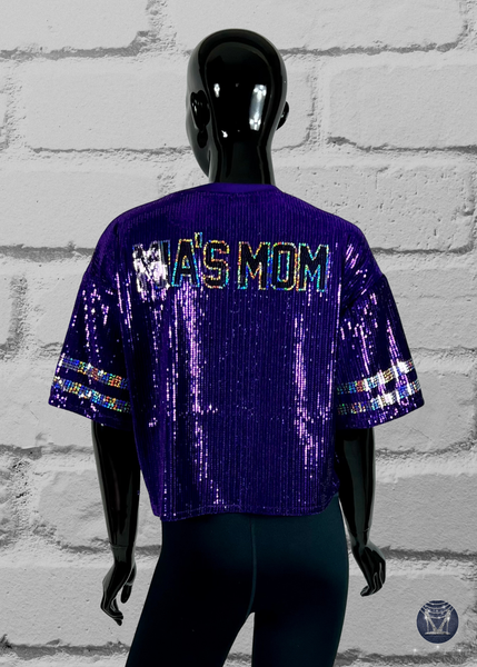 Custom Scattered Text Bling Sequin Jersey – Ultimate Spirit Wear