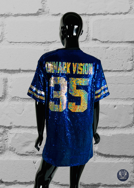Custom Jersey Bling Sequin Dress - Custom Text & Number