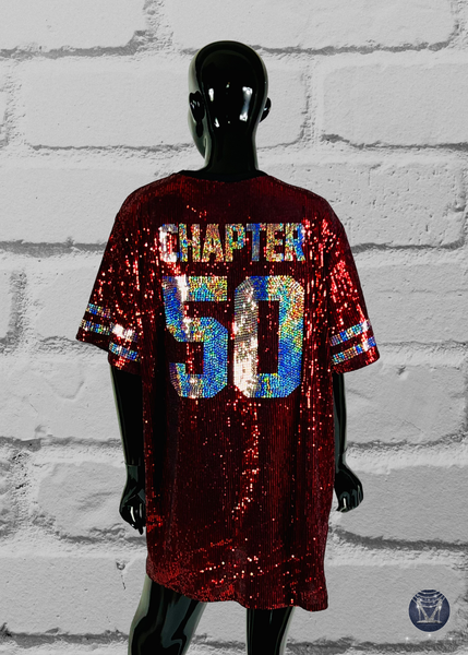 Custom Jersey Bling Sequin Dress - Custom Text & Number