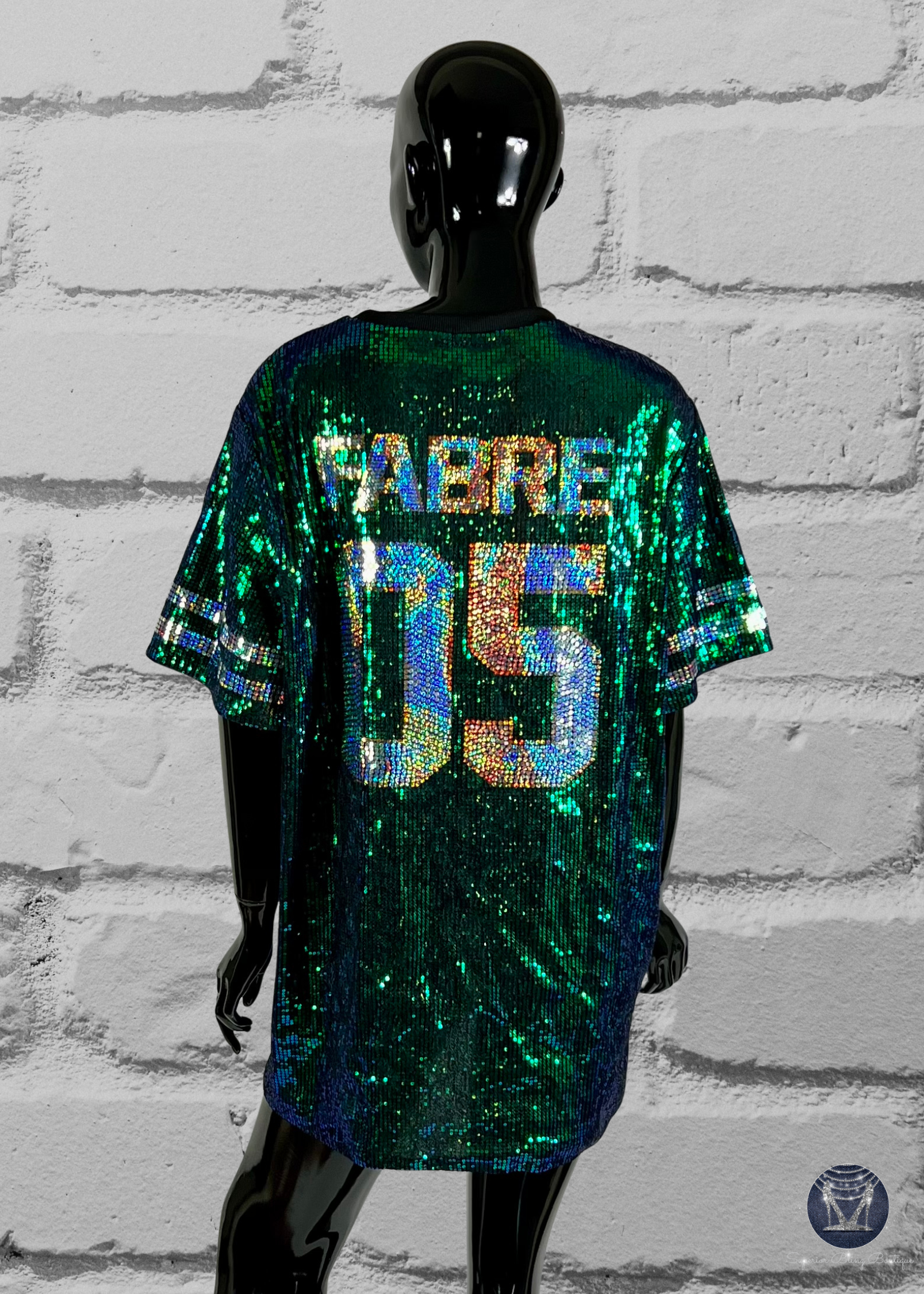Custom Jersey Bling Sequin Dress