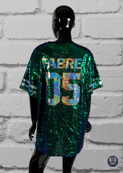 Custom Jersey Bling Sequin Dress - Custom Text & Number