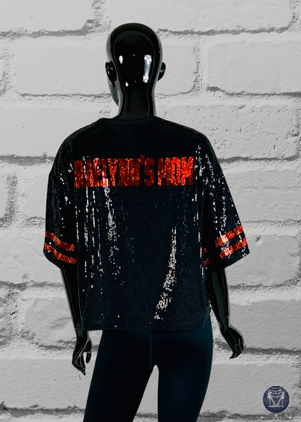 Custom Scattered Text Bling Sequin Jersey – Ultimate Spirit Wear