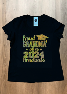 Proud Grandma of a 2024 Graduate Bling Shirt