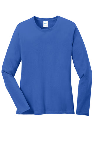 Ladies Port & Co. Long Sleeve Core Cotton Tee