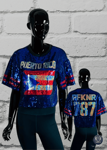 Custom Sequin Logo Jersey – Personalized Sparkle Branding