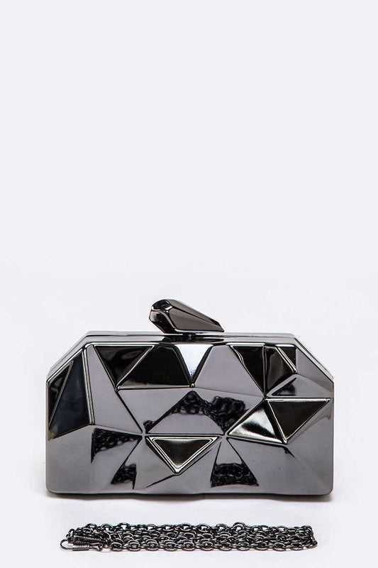 Iconic Box Clutch - Black