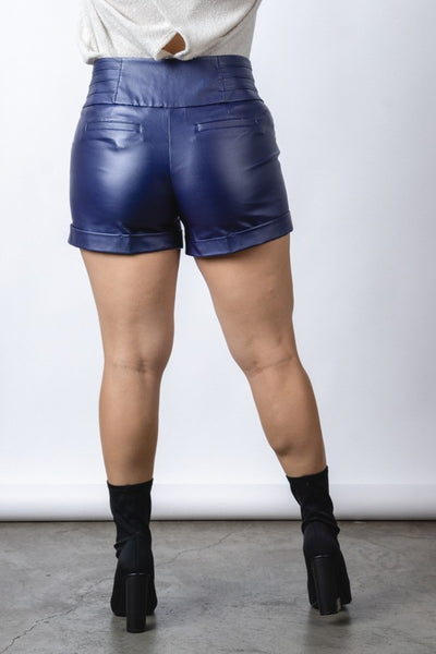 Sinister Faux Leather Shorts (CURVY) - Superior Boutique