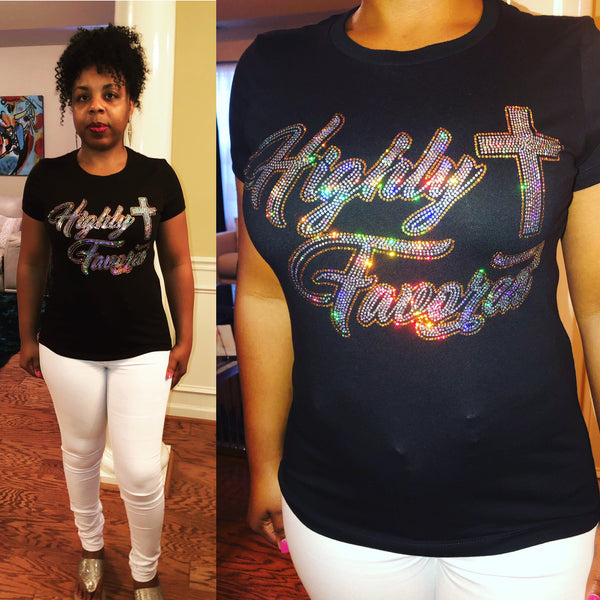 Highly Favored Bling Shirt - Superior Boutique