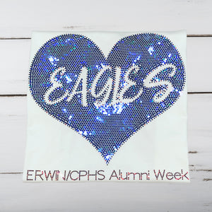 Erwin/CPHS Eagles Love Bling Shirt - Superior Boutique