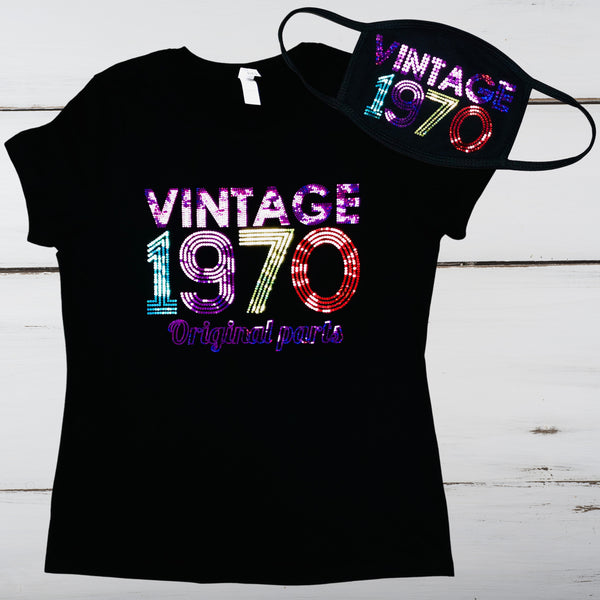 Vintage Birthday Bling Shirt