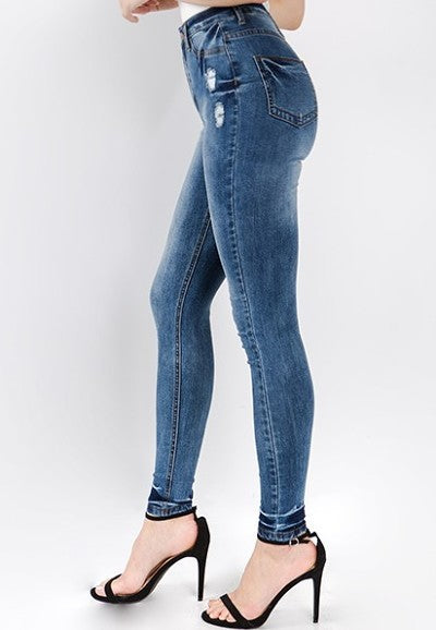Hi Waist Skinny Jeans - Superior Boutique