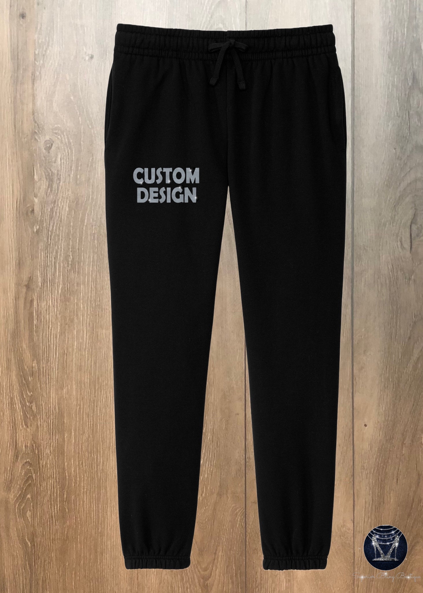 Custom Fleece Bling Sweatpants