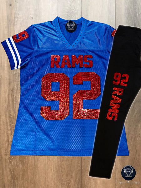 CHS Rams Bling Ladies Patchwork Jersey - FRONT DESIGN ONLY